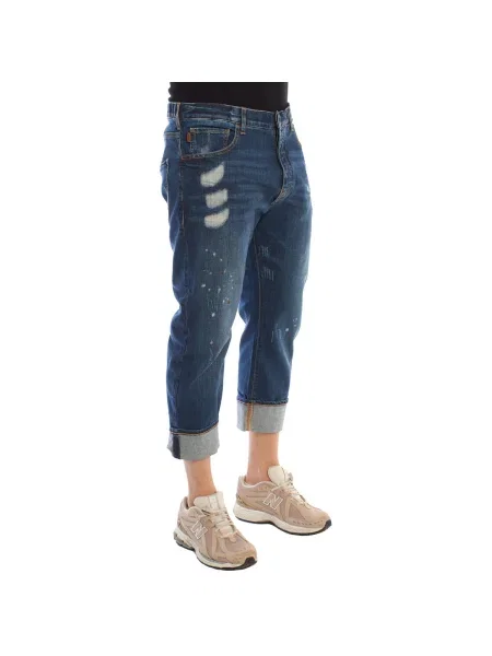 Pantaloni Emporio Armani albastru