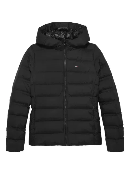 Kurtka jeansowa Tommy Jeans z kapturem czarna