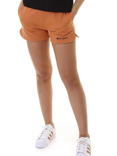 Spodenki sportowe Champion Regular High Waist pomarańczowe
