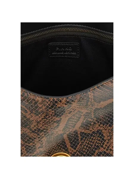 Pinko De piele cufăr Love One top gri