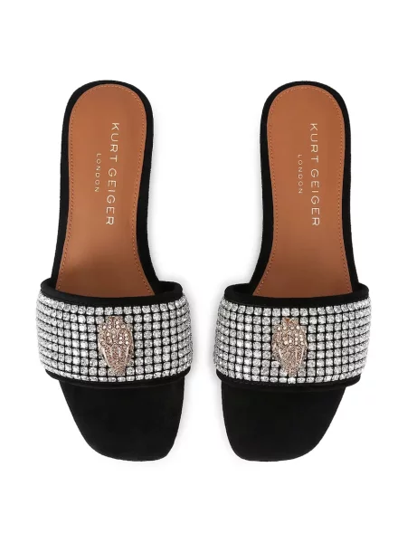 Кожаные шлепанцы Kurt Geiger London без каблука