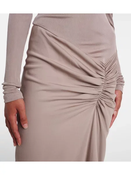Rochie Christopher Esber din jerseu bej