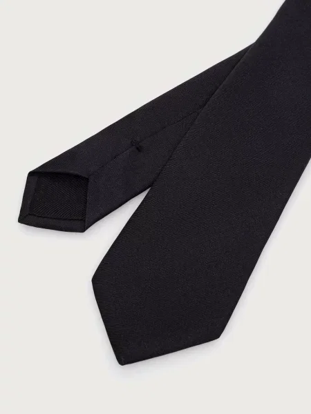 Moschino cravată pentru bărbați de mătase negru