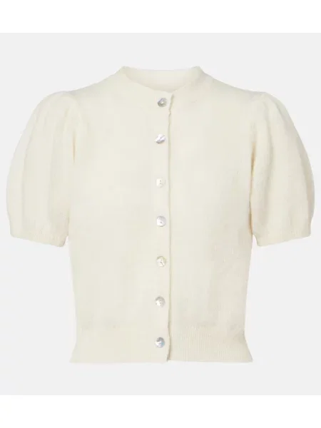 Cardigan Dôen de lână alb