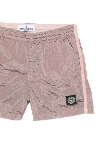 Kąpielówki dziecięce Stone Island różowe