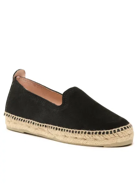 Εσπαντρίγιες Manebi Suede Flat Espadrilles Black μαύρο