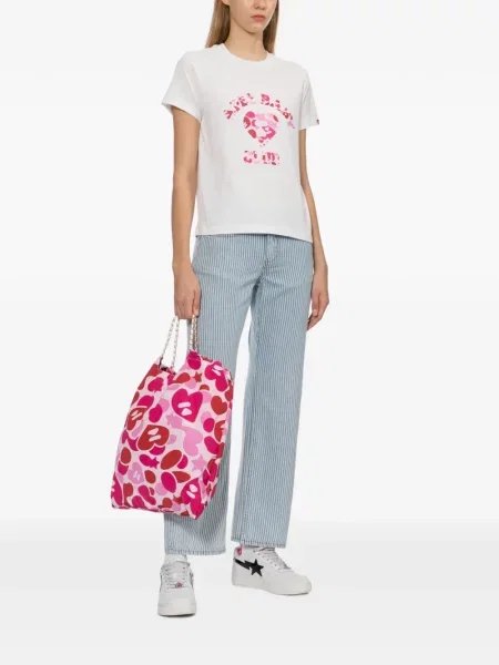Geantă shopper Apee™ By *a Bathing Ape® roz