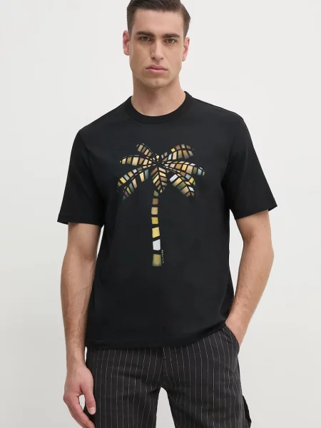 Tričko PS Paul Smith s potiskem černá
