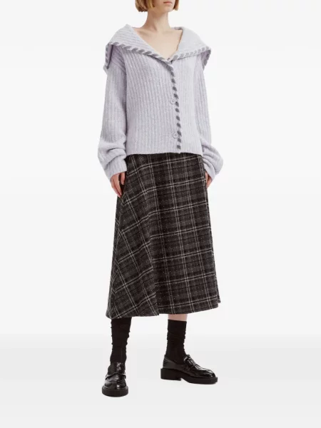 Gulerat cardigan B+ab violet