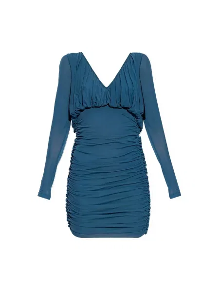 Sukienka mini Saint Laurent niebieska