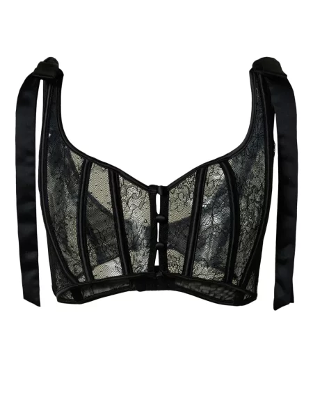 Sutien Twinset din satin negru