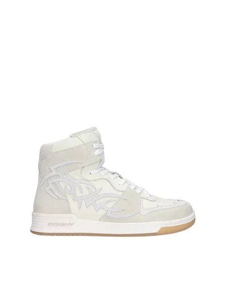 Sneakersy Misbhv skórzane białe