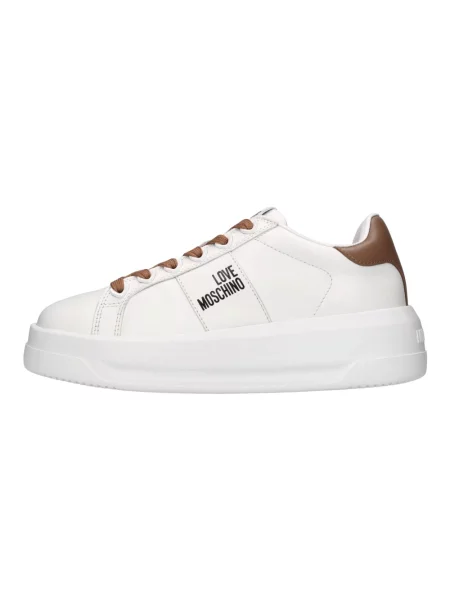 Sneakersy Love Moschino skórzane białe