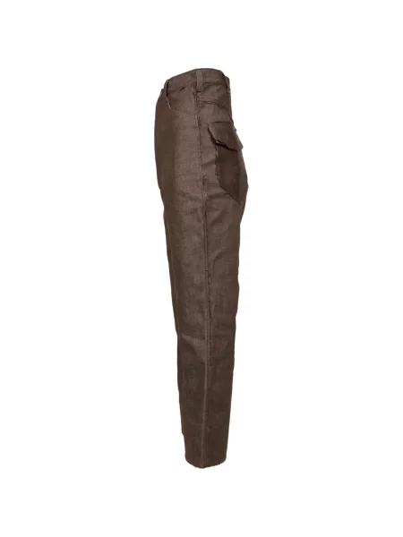 Pantaloni Ryaw evazate maro