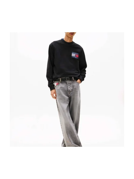 Geacă de blugi Tommy Jeans negru