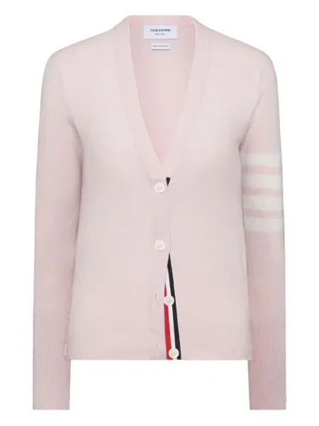 Cardigan Thom Browne din cașmir roz