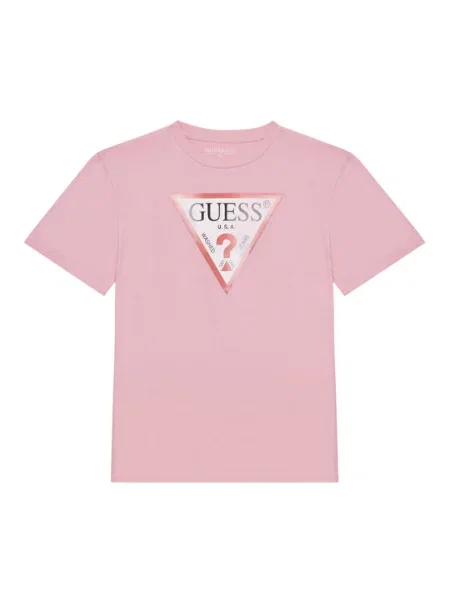 Guess T-Shirt Oversize ροζ