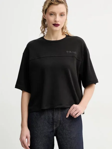 Тениска G-Star Raw черно
