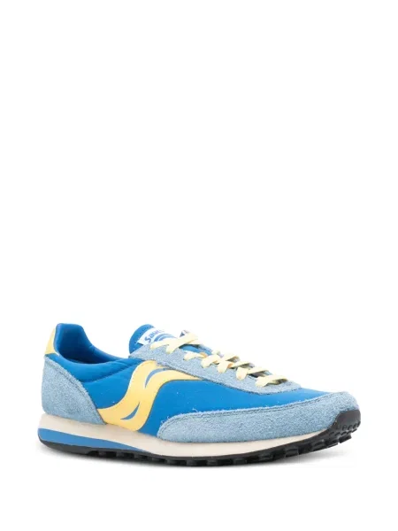 Ριγέ sneakers Saucony σουέντ μπλε
