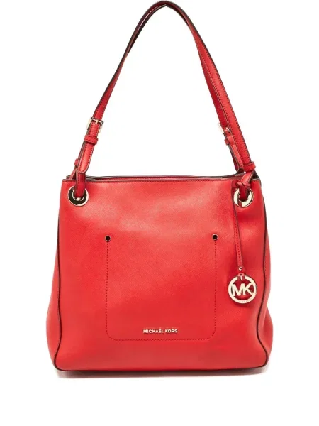 Geanta de piele Michael Kors din piele roșu