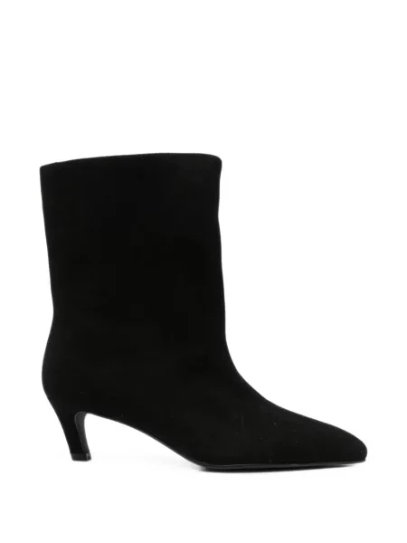 Botine Linda Baumann din piele de căprioară negru