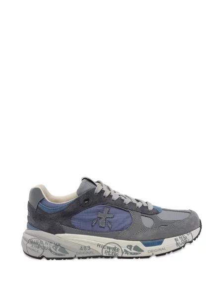 Sneakerși Premiata cu vârf rotund gri