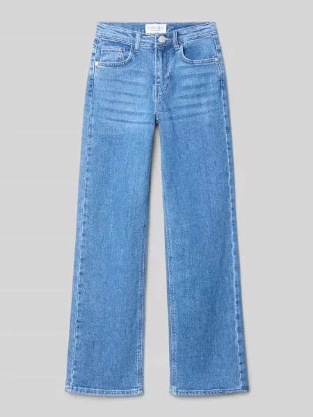 Jeansy o luźnym kroju z wpuszczanymi Cars Jeans niebieskie