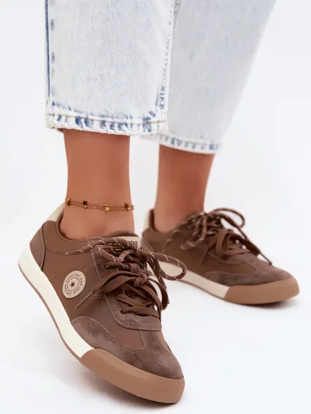 Teniși Big Star Shoes din piele alb