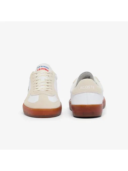 Lacoste Skórzane Sneakersy Baseshot Pro biały