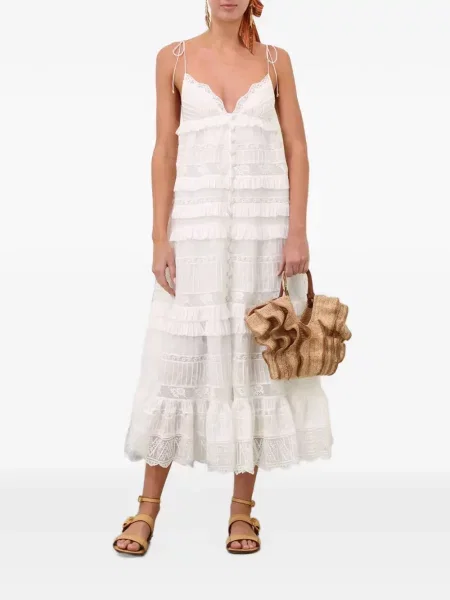 Rochie midi Zimmermann alb