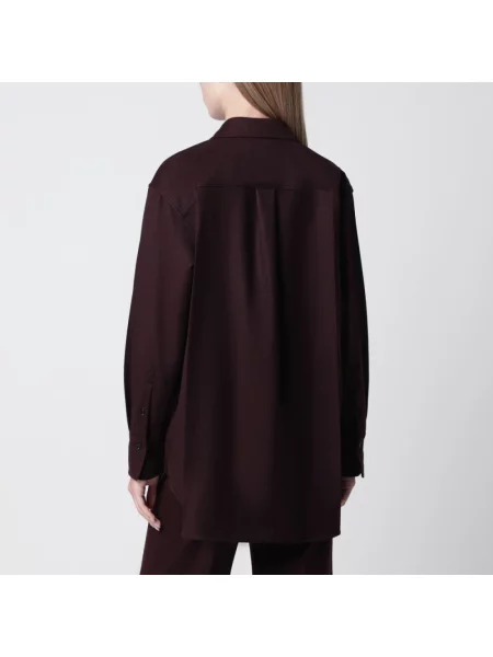 Koszula Victoria Beckham wełniana brązowa