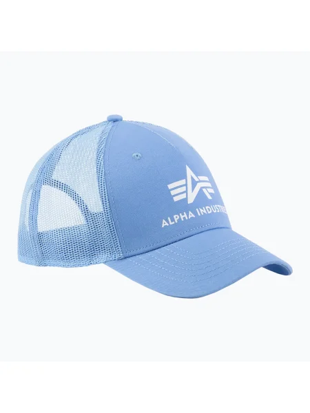 Pánska bejzbalová čiapka Alpha Industries Basic Trucker light blue modrá