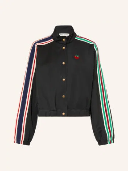 Lollys Laundry Bomberka Brooklynnll Z Paskami Z Galonu schwarz czarny