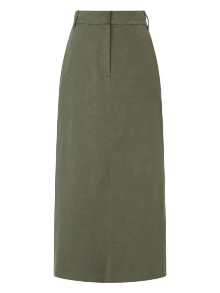 Fustă midi Studio Tomboy până la genunchi verde