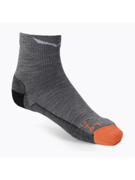 Salewa MTN TRN AM trekingové ponožky navy blue-grey šedé