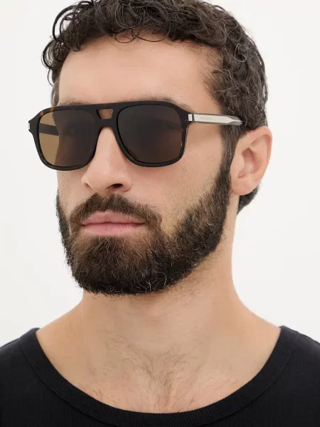 Saint Laurent ochelari de soare aviator maro