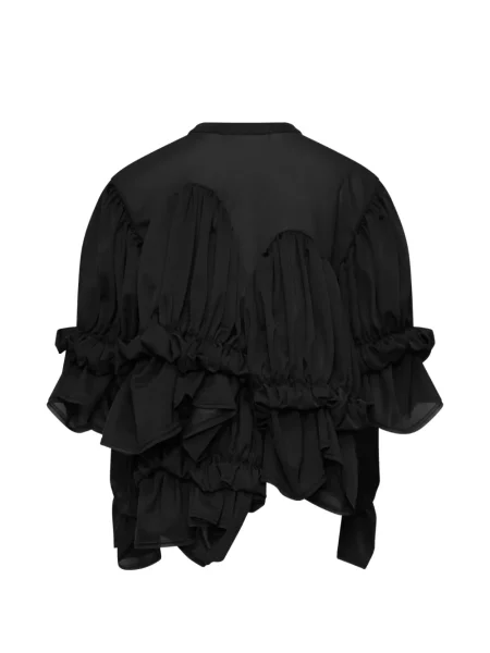 Bluză Comme Des Garçons cu volane negru