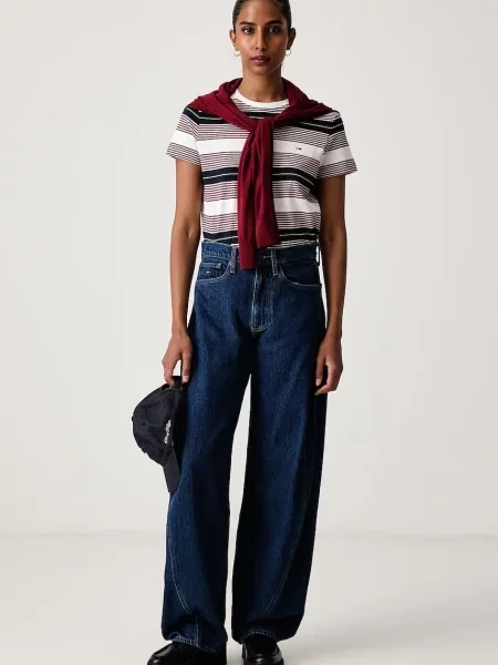 Tommy Jeans blugi barrel pentru femei