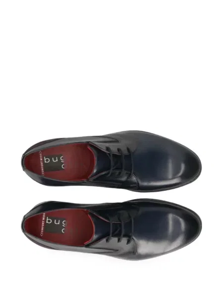 Pantofi derby Bugatti cu șireturi din piele albastru
