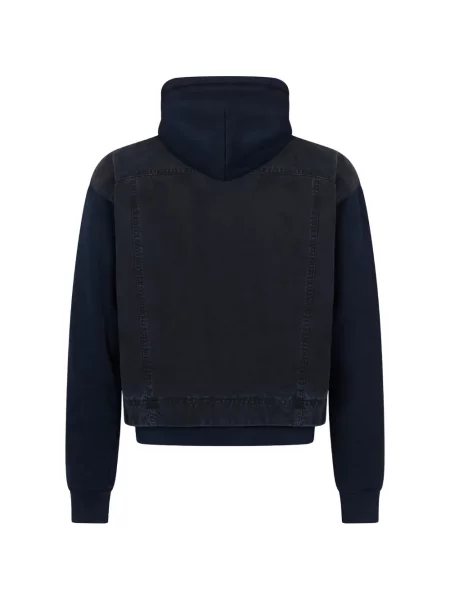 Geacă Dsquared2 cu glugă albastru