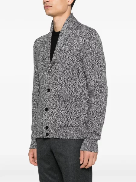 Gulerat cardigan Brioni gri