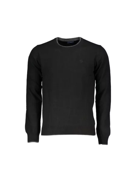 Sweter North Sails z kaszmiru z dekoltem w serek czarny