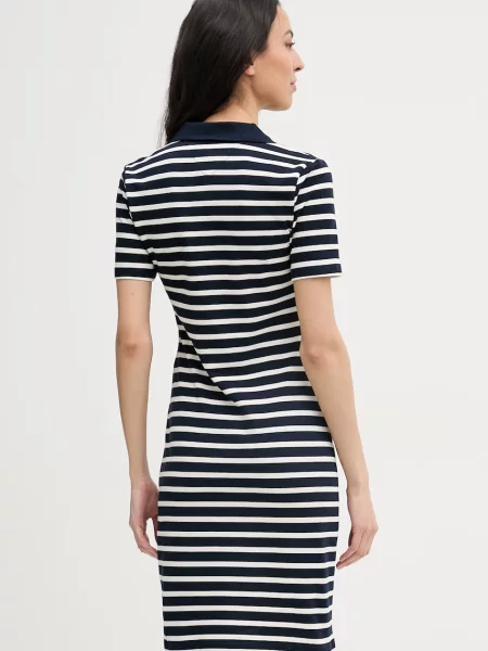 Dopasowana sukienka polo z mieszanki bawełny Tommy Hilfiger