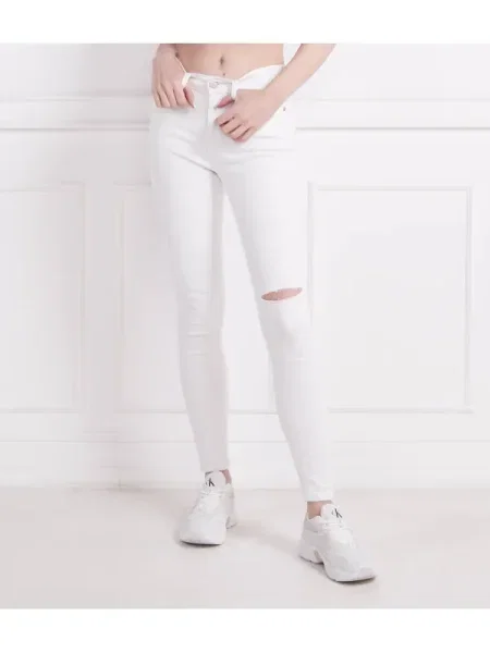 Tommy Jeans Blugi | Skinny fit alb