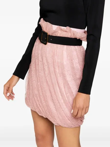 Fusta mini Roberto Cavalli cu volane roz