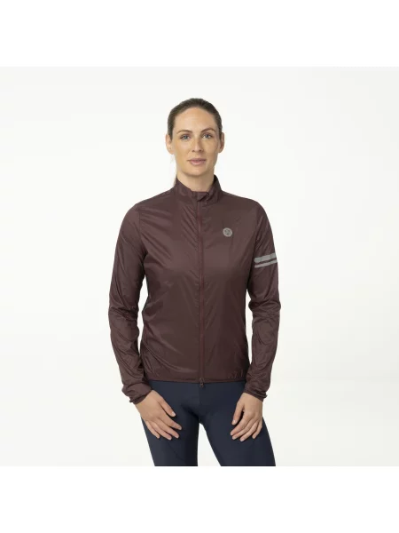 Kurtka rowerowa wiatrówka Essential wiatroszczelna brązowa beżowa