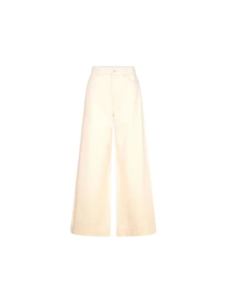 Jeansy Weekend Max Mara beżowe