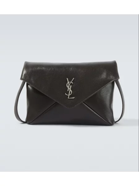 Geantă crossbody Saint Laurent din piele maro