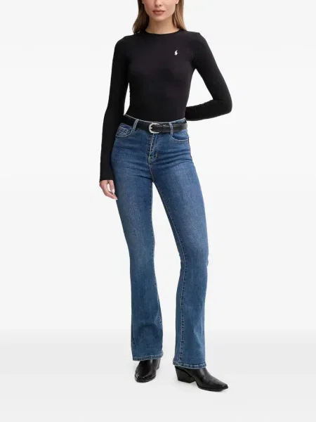 Căciulă Polo Ralph Lauren cu broderie cu două rânduri de nasturi alergare negru