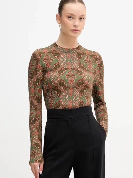 Barbour pulover de lână x Farm Rio light verde